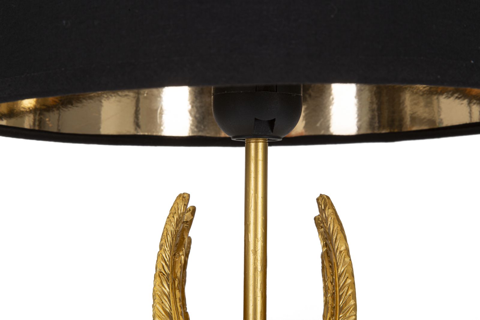 Golden Wings Table Lamp - Matte Black Shade Finish