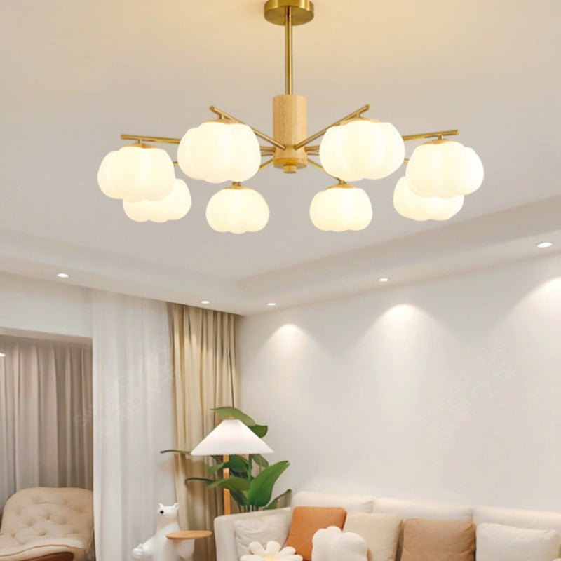 Scandinavian-Inspired LED Chandelier – Mid-Century Modern Sputnik Style