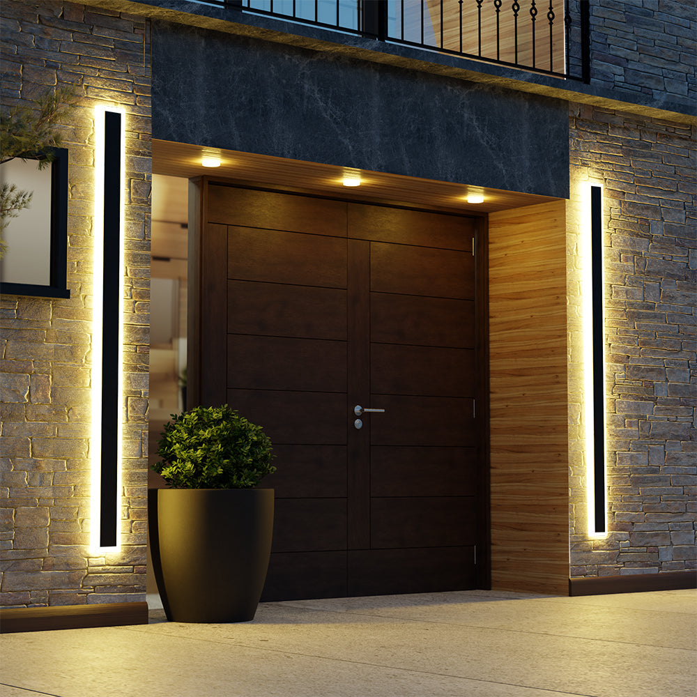 Edge Moderne Linear Wall Sconce – Outdoor LED Light