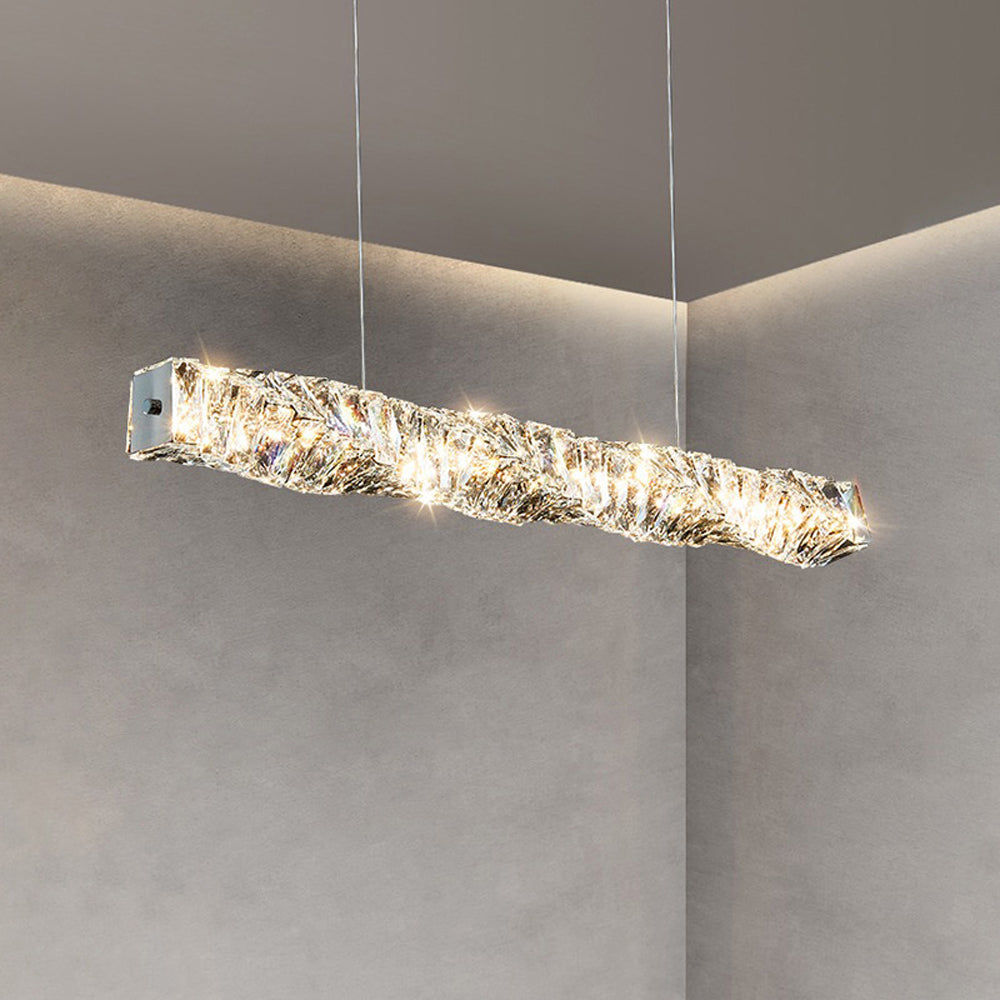LED Crystal Pendant Light – Sleek Contemporary Design