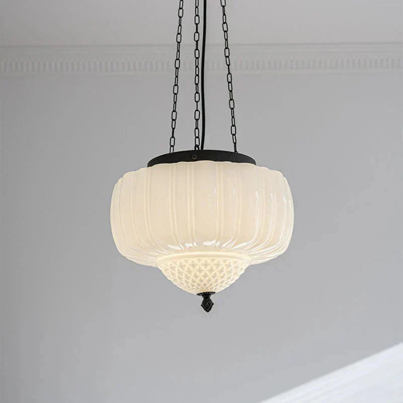 White Hanging Pendant Lamp | Minimalist Ceiling Fixture