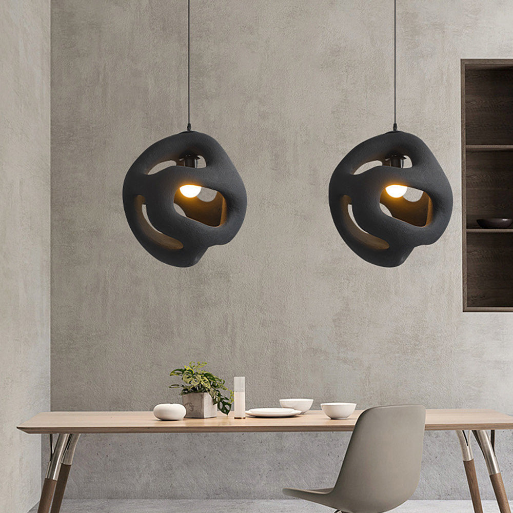 Wabi Sabi Resin LED Pendant Light | Japanese-Style Pendant Light