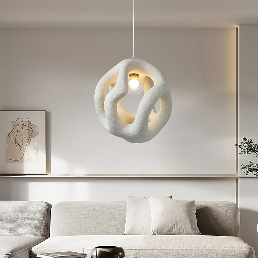 Wabi Sabi Resin LED Pendant Light | Japanese-Style Pendant Light