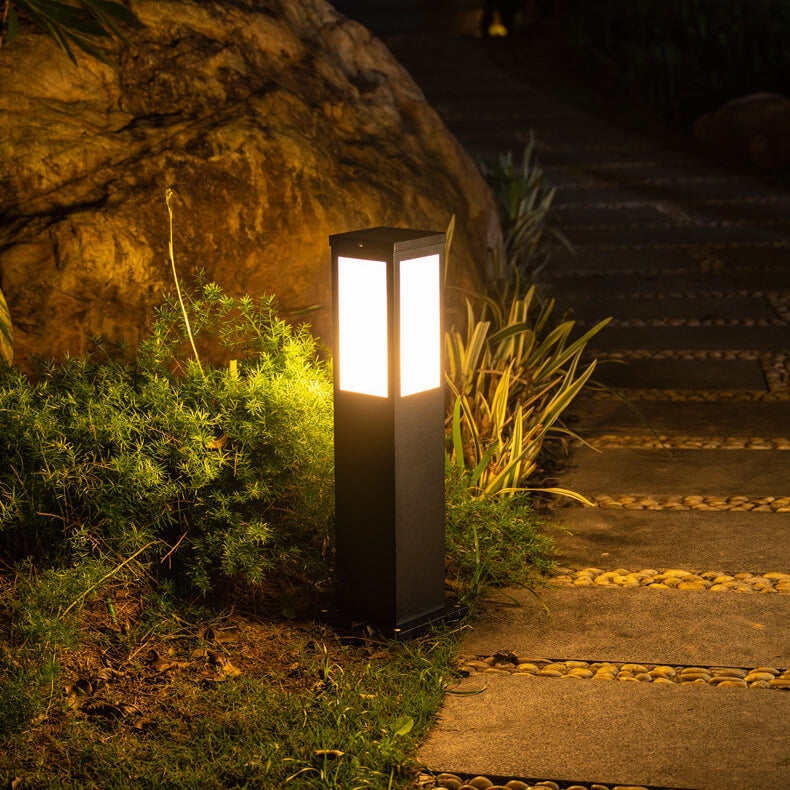 Solar-Powered Modern Pathway Lights