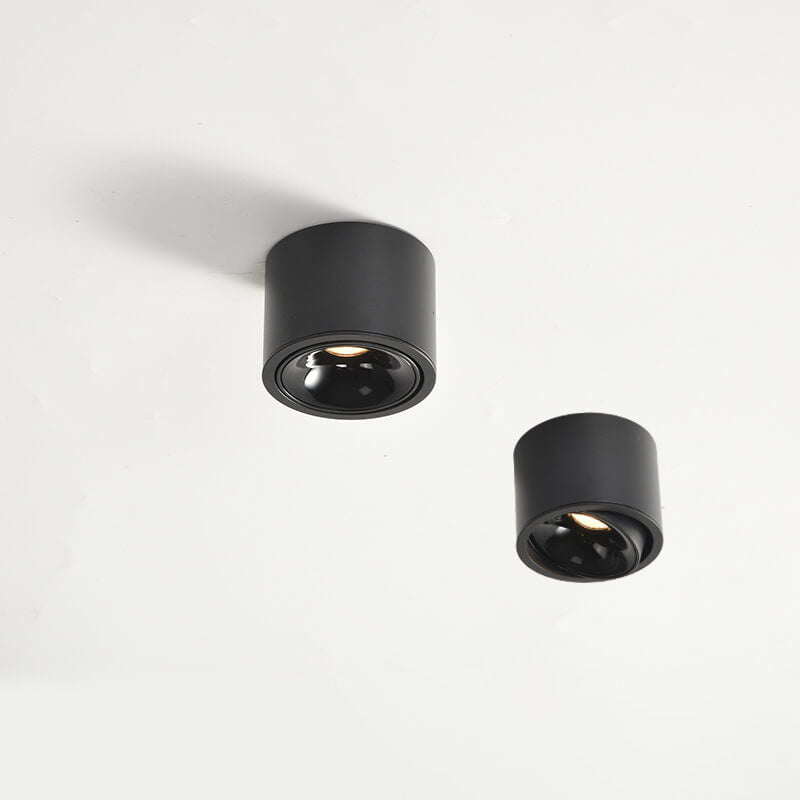 Minimalist Adjustable LED Flush Mount Ceiling Light - Round Spotlight Fixture