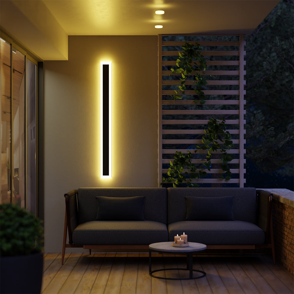 Edge Moderne Linear Wall Sconce – Outdoor LED Light