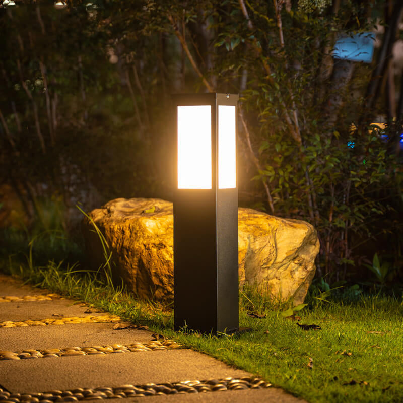 Solar-Powered Modern Pathway Lights