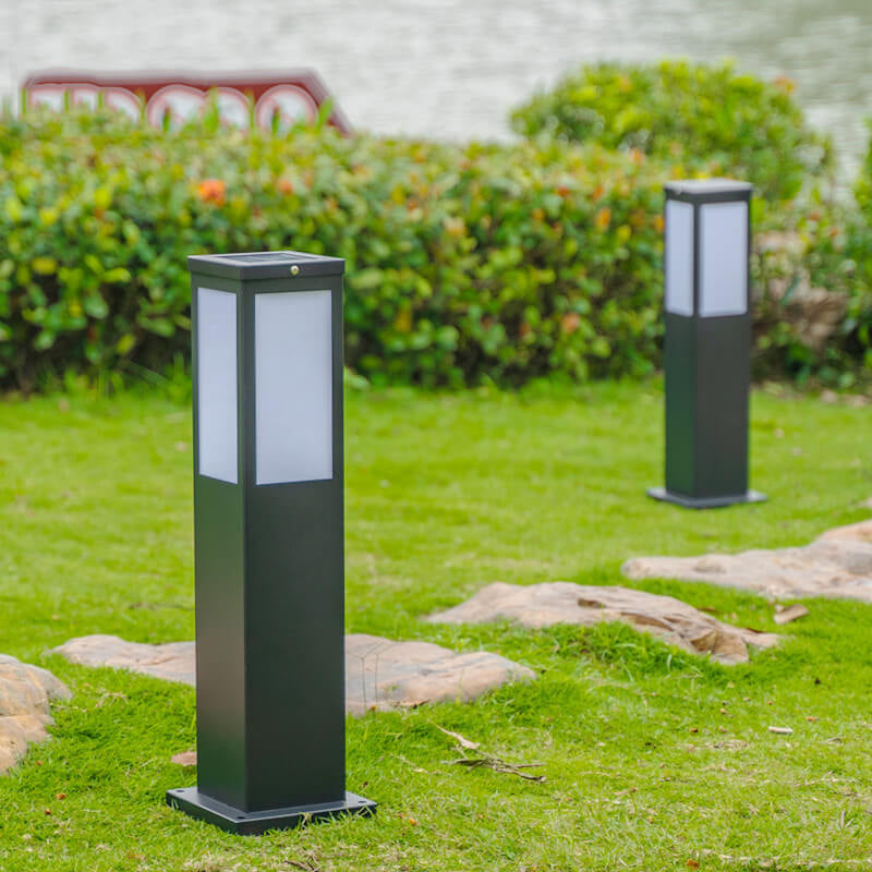 Solar-Powered Modern Pathway Lights