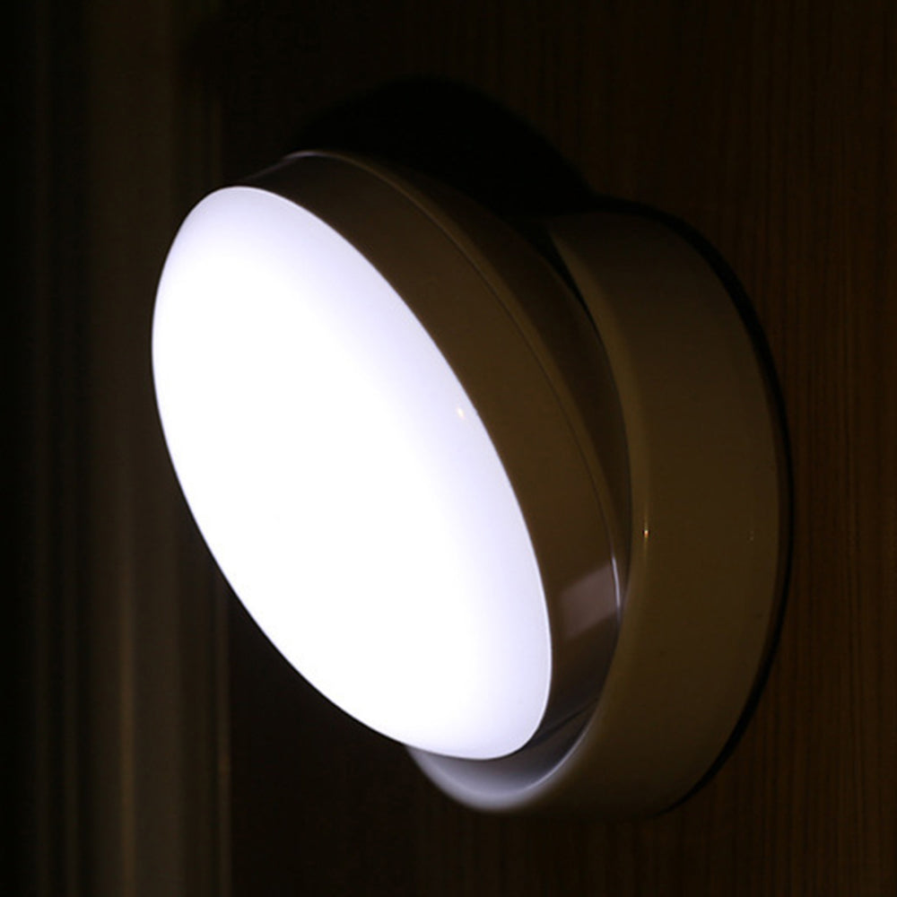 Minimalist Motion Sensor Wall Light – LED, White Finish Fixture