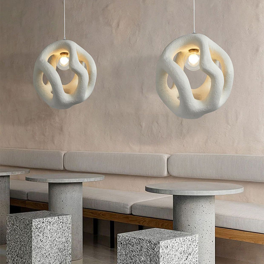 Wabi Sabi Resin LED Pendant Light | Japanese-Style Pendant Light