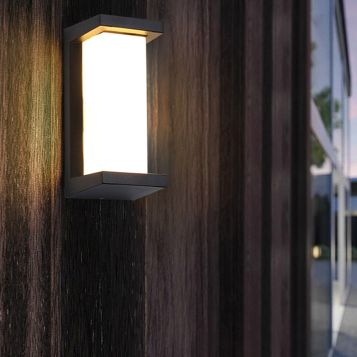 Two-Tone Modern Outdoor Wall Light
