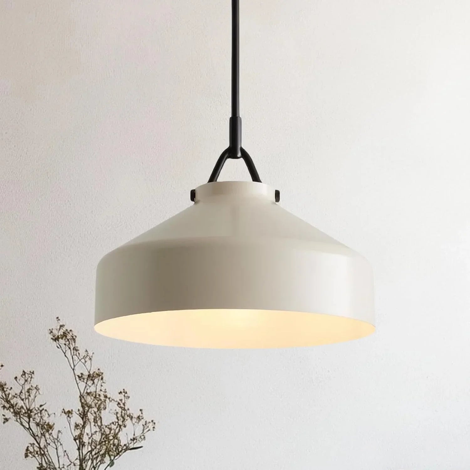 Minimalist Nordic Pendant Light with Morandi Matte Metal Finish