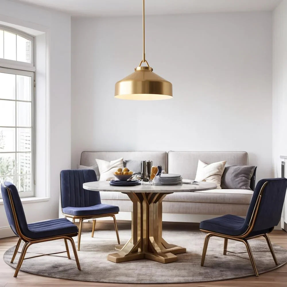 Minimalist Nordic Pendant Light with Morandi Matte Metal Finish