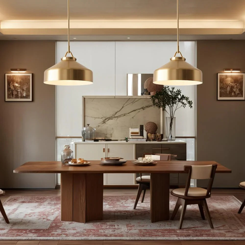 Minimalist Nordic Pendant Light with Morandi Matte Metal Finish