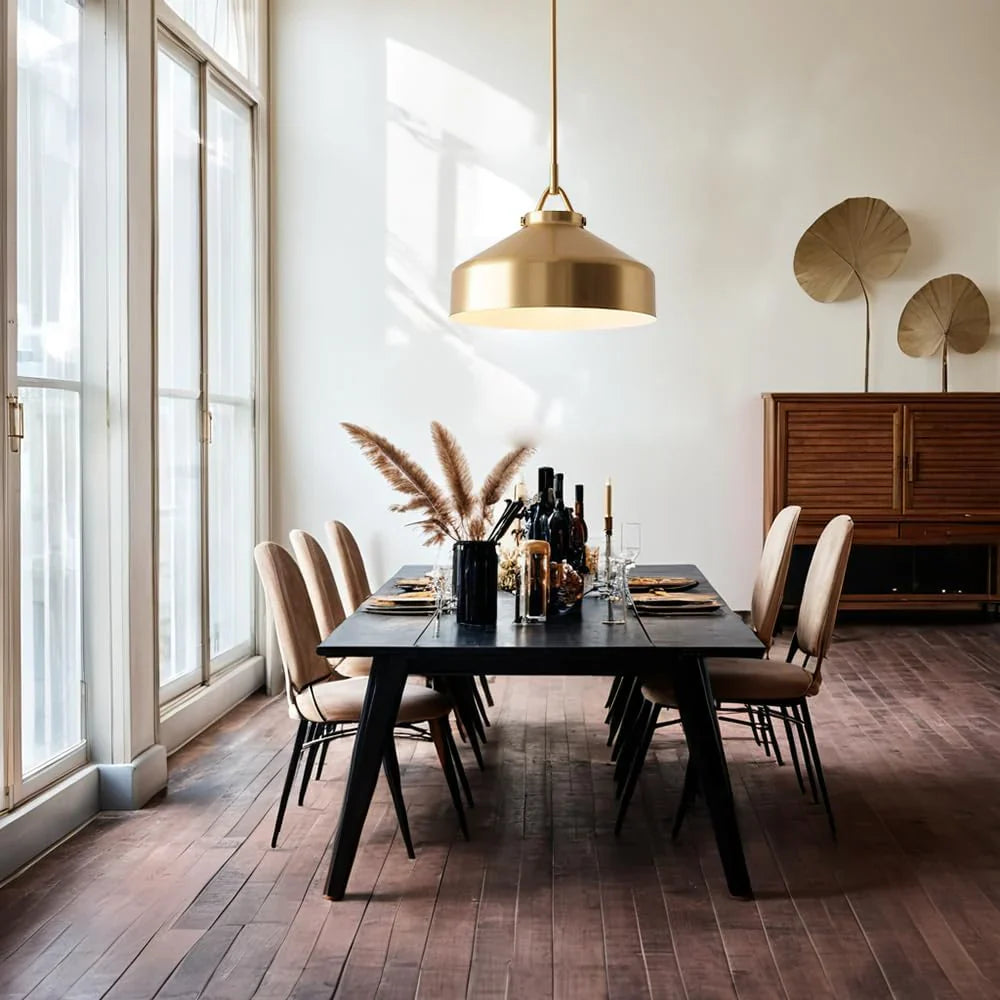 Minimalist Nordic Pendant Light with Morandi Matte Metal Finish