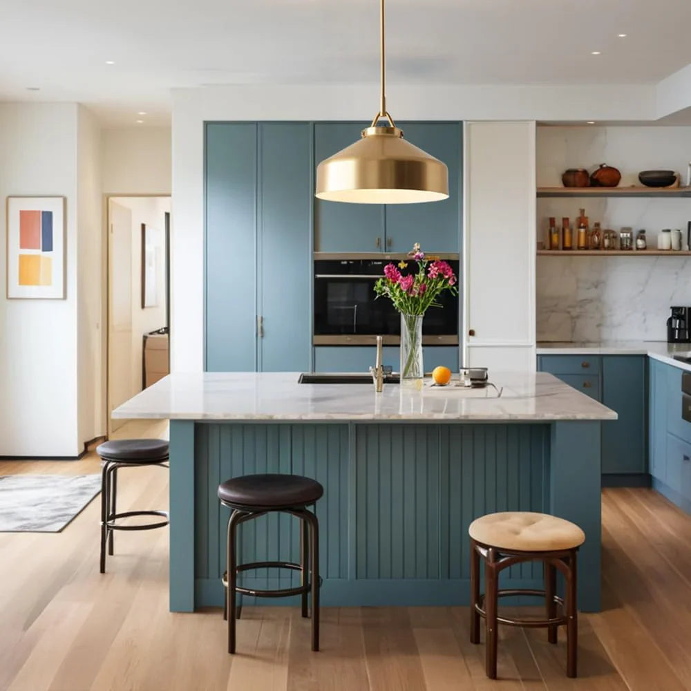 Minimalist Nordic Pendant Light with Morandi Matte Metal Finish