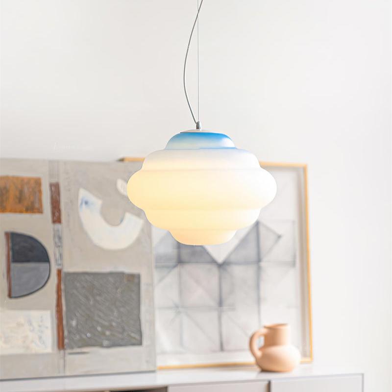 Cloud-Inspired Gradient Pendant | Subtle Colour Shift Ceiling Light
