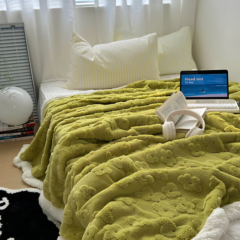 Snuggle Blanket with Floral Motif