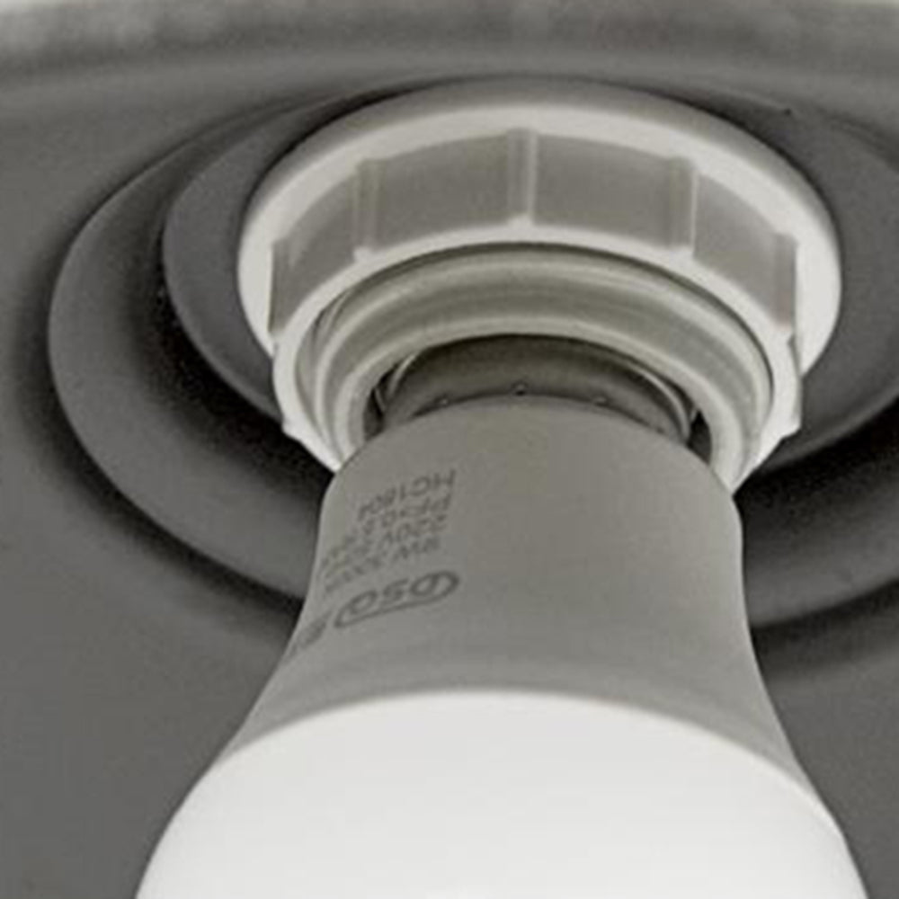 Weather-Resistant Outdoor Bowl Light with Rustic Brass Finish