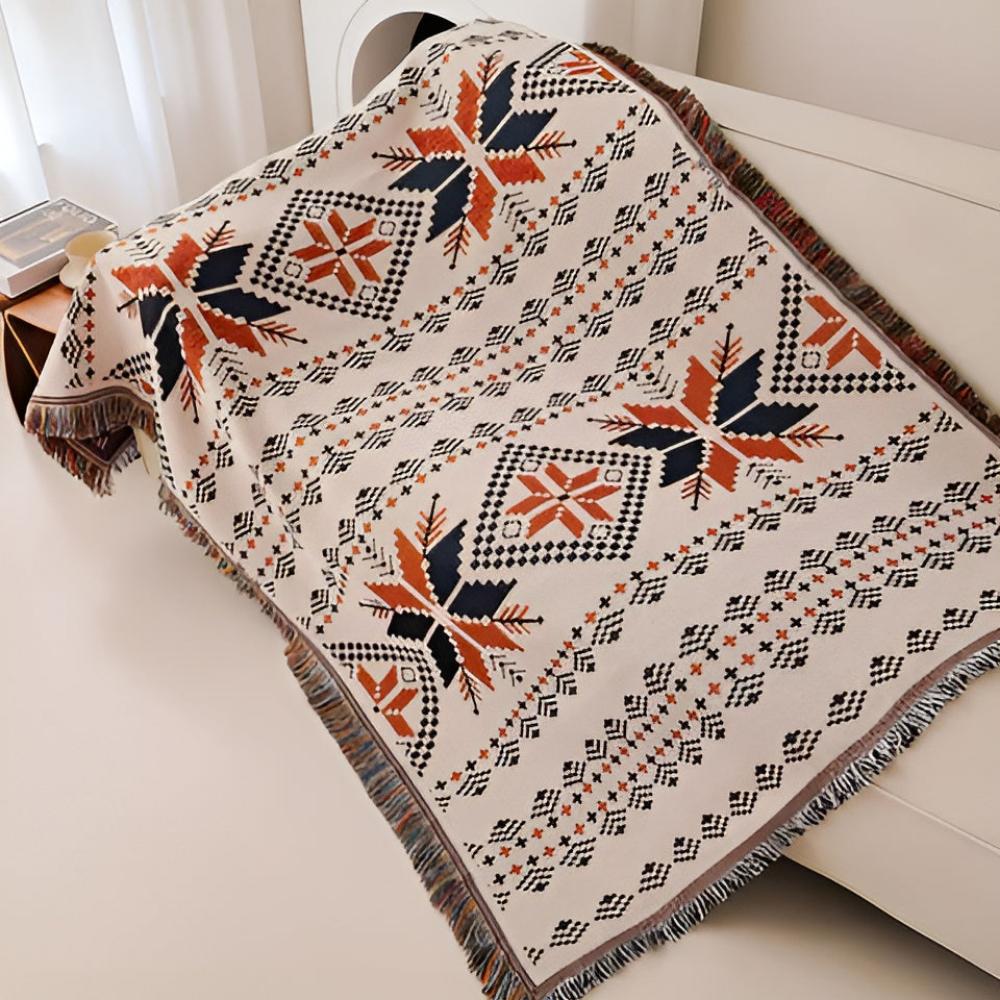 Patterned Boho Picnic Mat – Moroccan Style Outdoor Blanket