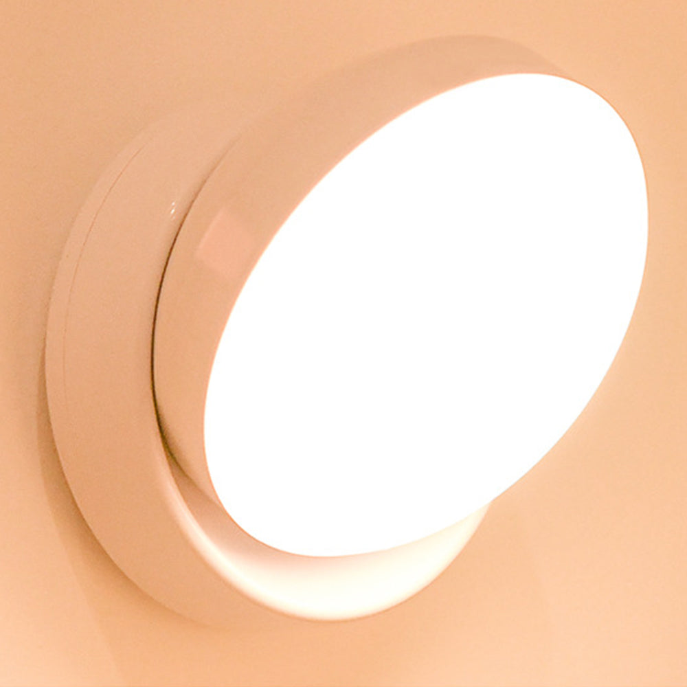 Minimalist Motion Sensor Wall Light – LED, White Finish Fixture