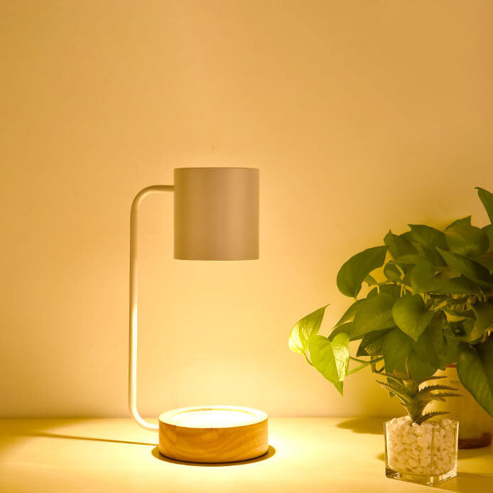 Stylish Wax-Textured Table Lamp | Modern Japanese Desk Lamp