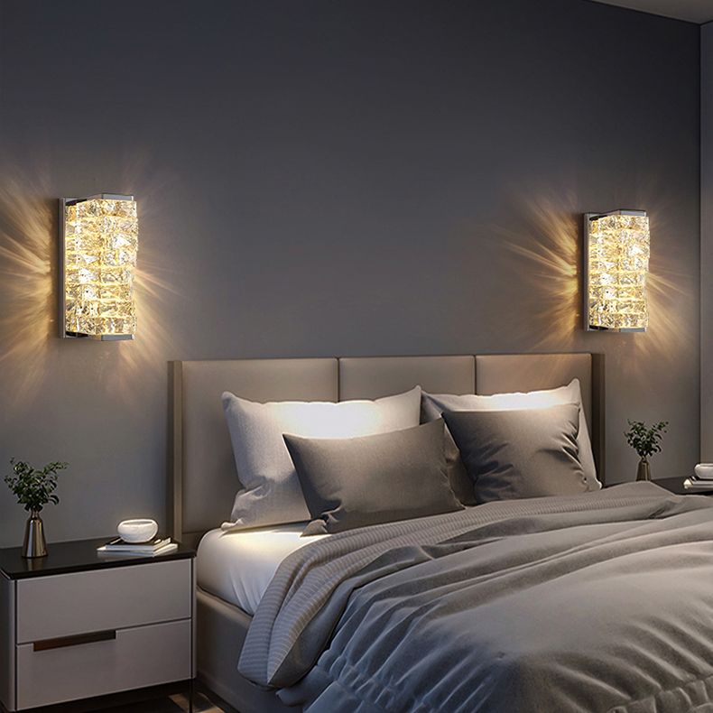 Contemporary LED Vanity Wall Light – Rectangular Metal Design