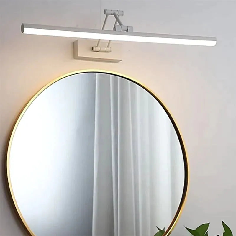 Modern LED Wall Bathroom Light | Sleek Linear Design with Metal Frame