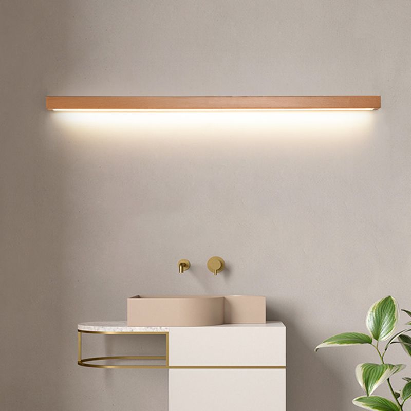 Modern Linear Wooden Wall Lamp – Decorative LED Wall Light