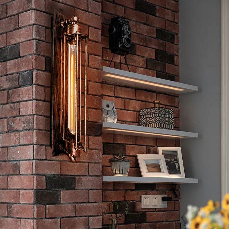 Vintage Cylinder Metal Wall Lamp – Metal Light in Multiple Colour Options