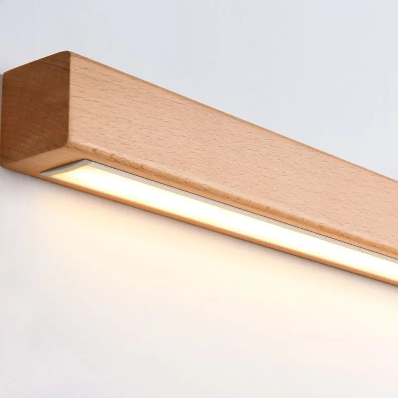 Modern Linear Wooden Wall Lamp – Decorative LED Wall Light