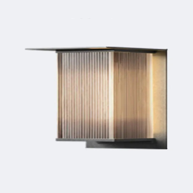 Black Rectangular LED Wall Light for Outdoor and Indoor Use