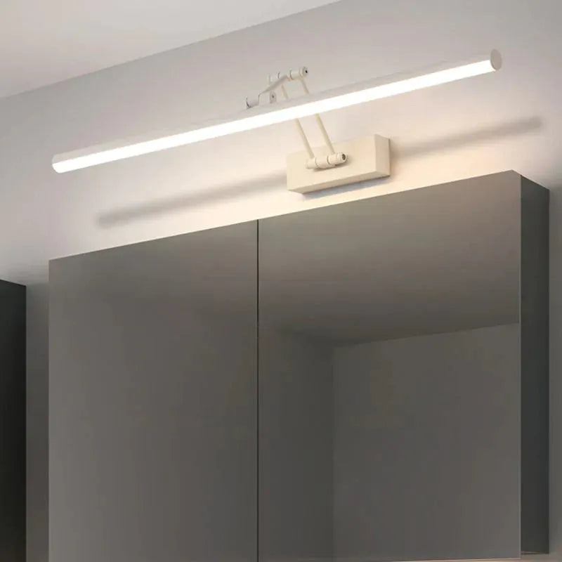 Modern LED Wall Bathroom Light | Sleek Linear Design with Metal Frame