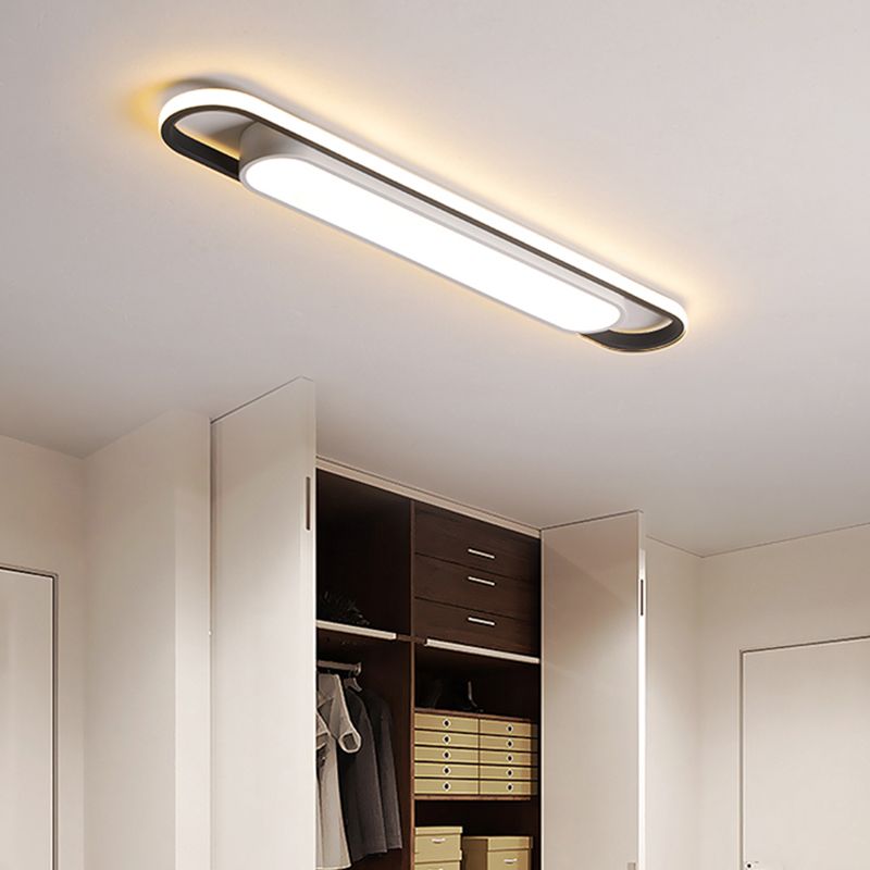 Modern Double-Layer LED Flush Mount Ceiling Light – Contemporary Design
