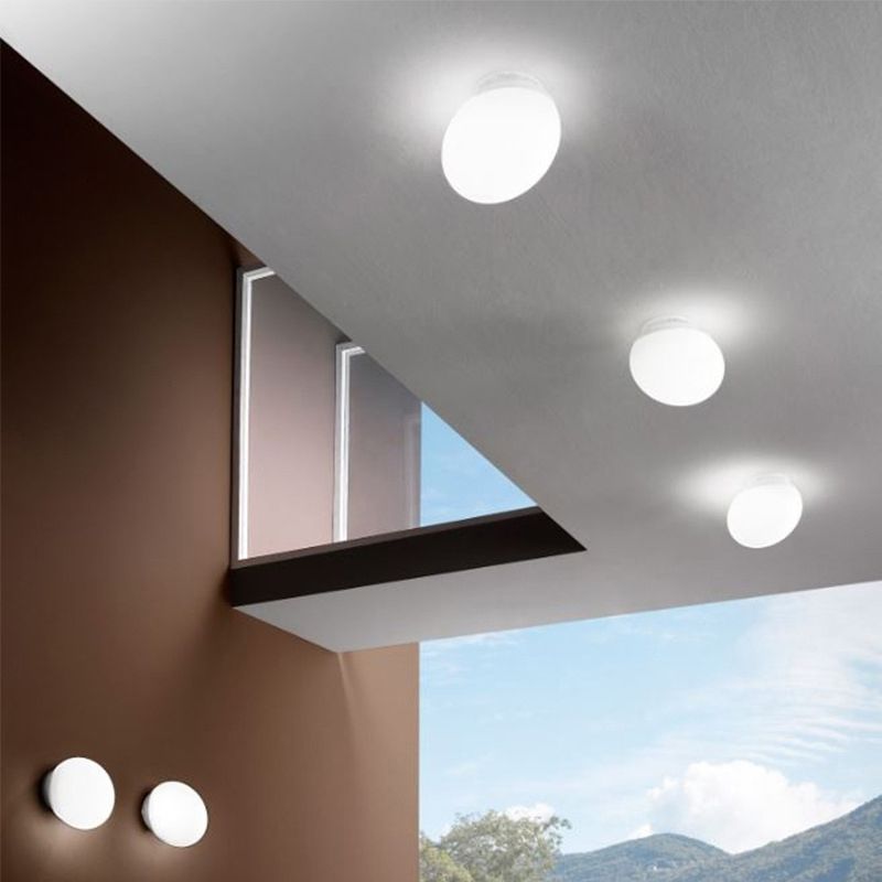 Minimalist Pebble-Shape Wall Light – Hardwired LED Fixture