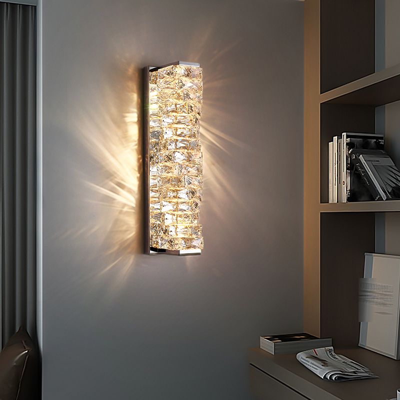 Contemporary LED Vanity Wall Light – Rectangular Metal Design
