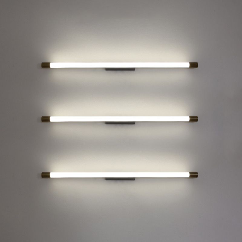 Modern Linear Vanity Wall Lamp – Metal and Acrylic LED Fixture