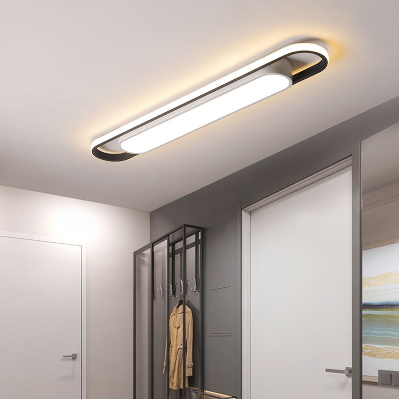 Modern Double-Layer LED Flush Mount Ceiling Light – Contemporary Design