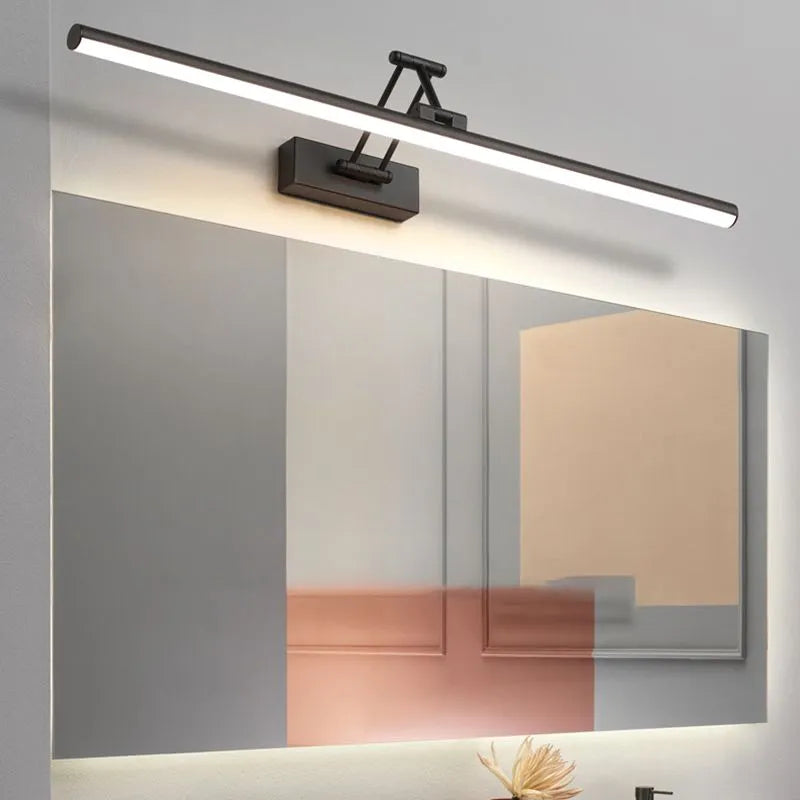 Modern LED Wall Bathroom Light | Sleek Linear Design with Metal Frame
