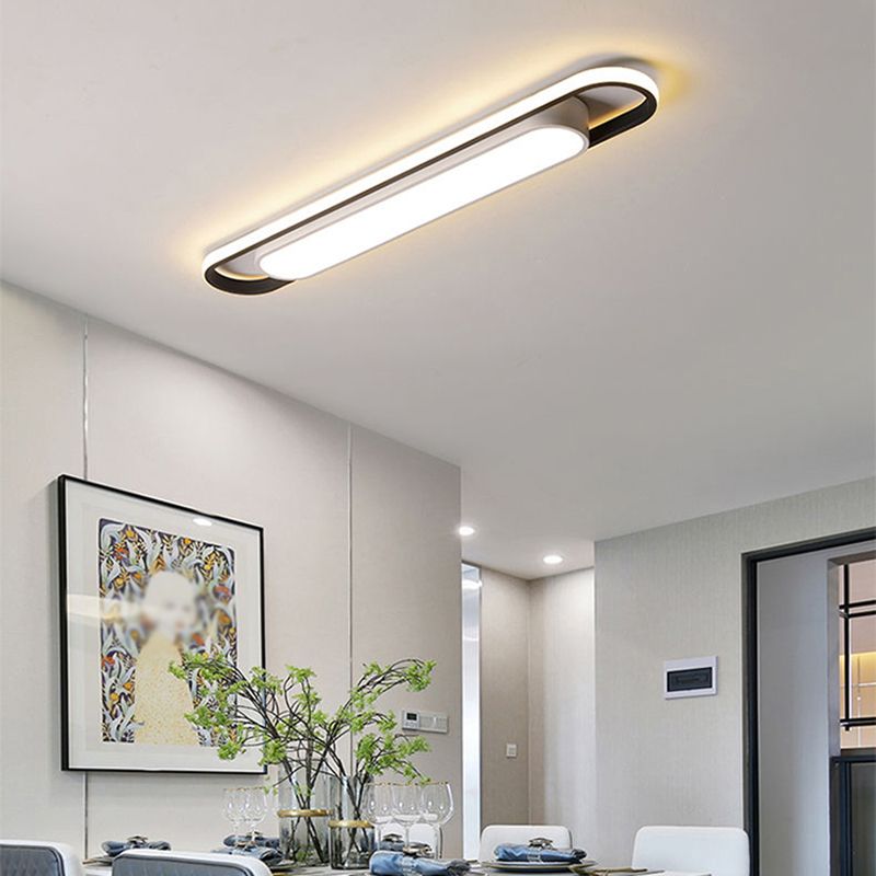 Modern Double-Layer LED Flush Mount Ceiling Light – Contemporary Design