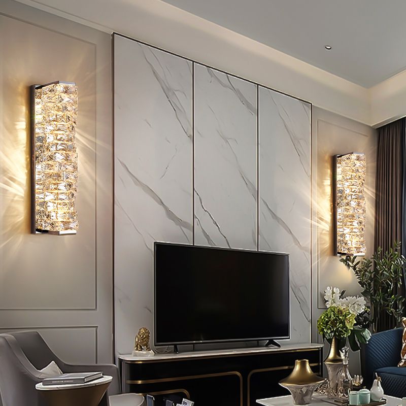 Contemporary LED Vanity Wall Light – Rectangular Metal Design