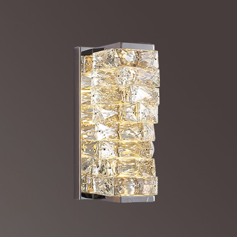 Contemporary LED Vanity Wall Light – Rectangular Metal Design