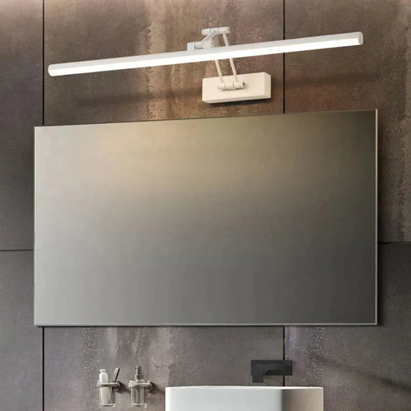 Modern LED Wall Bathroom Light | Sleek Linear Design with Metal Frame