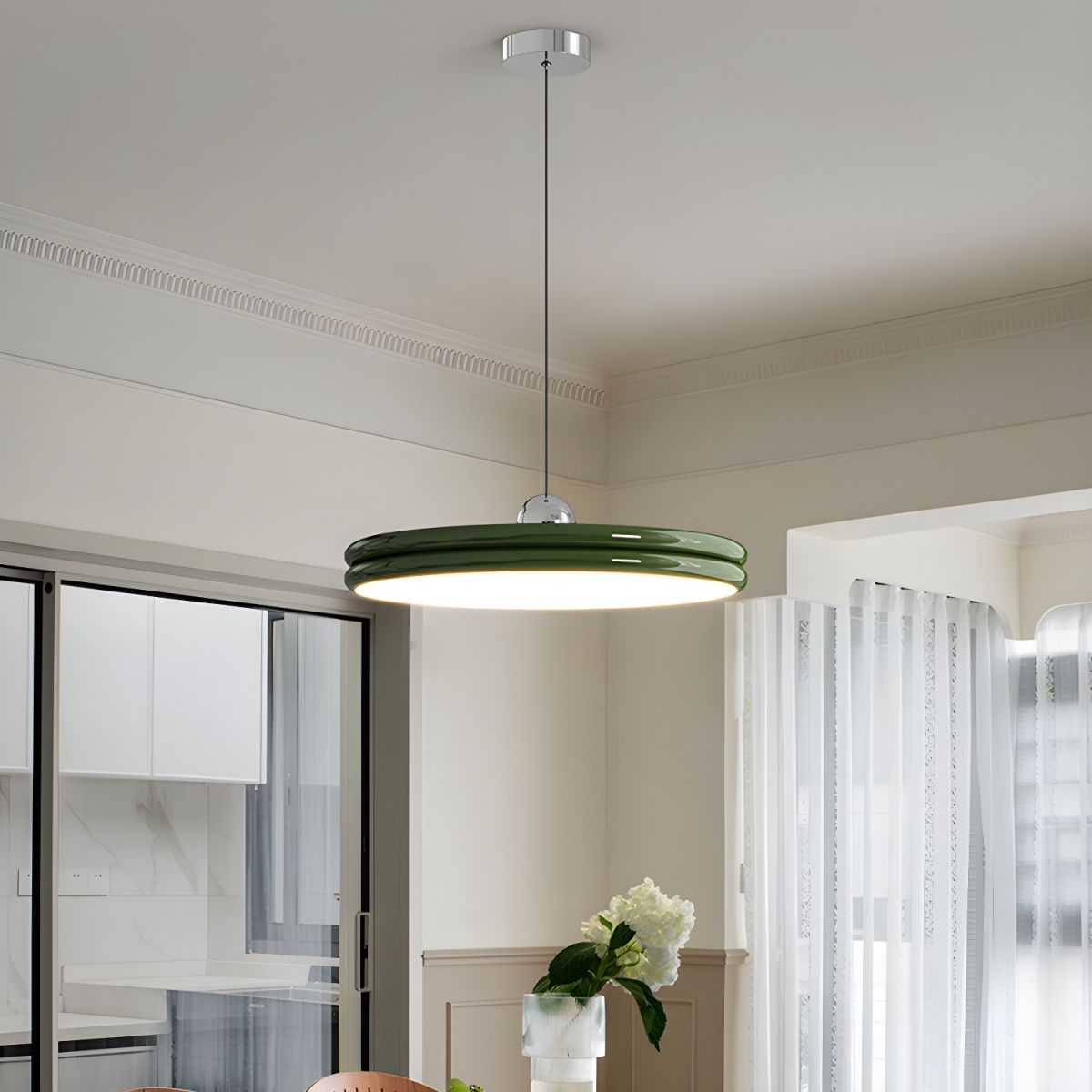 Modern Slim LED Pendant Light | Round-Shape