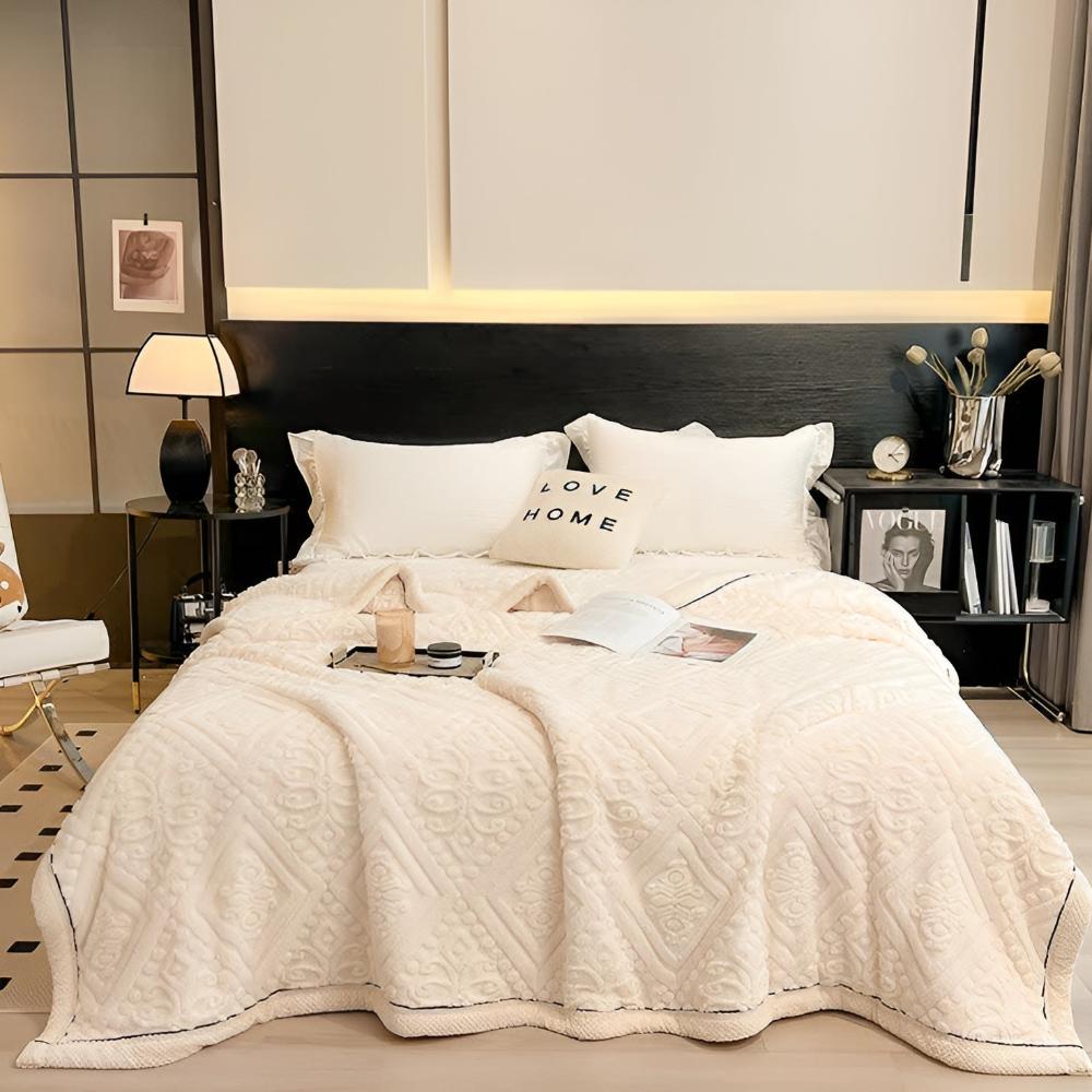 Luxurious Velvet Sherpa Blanket