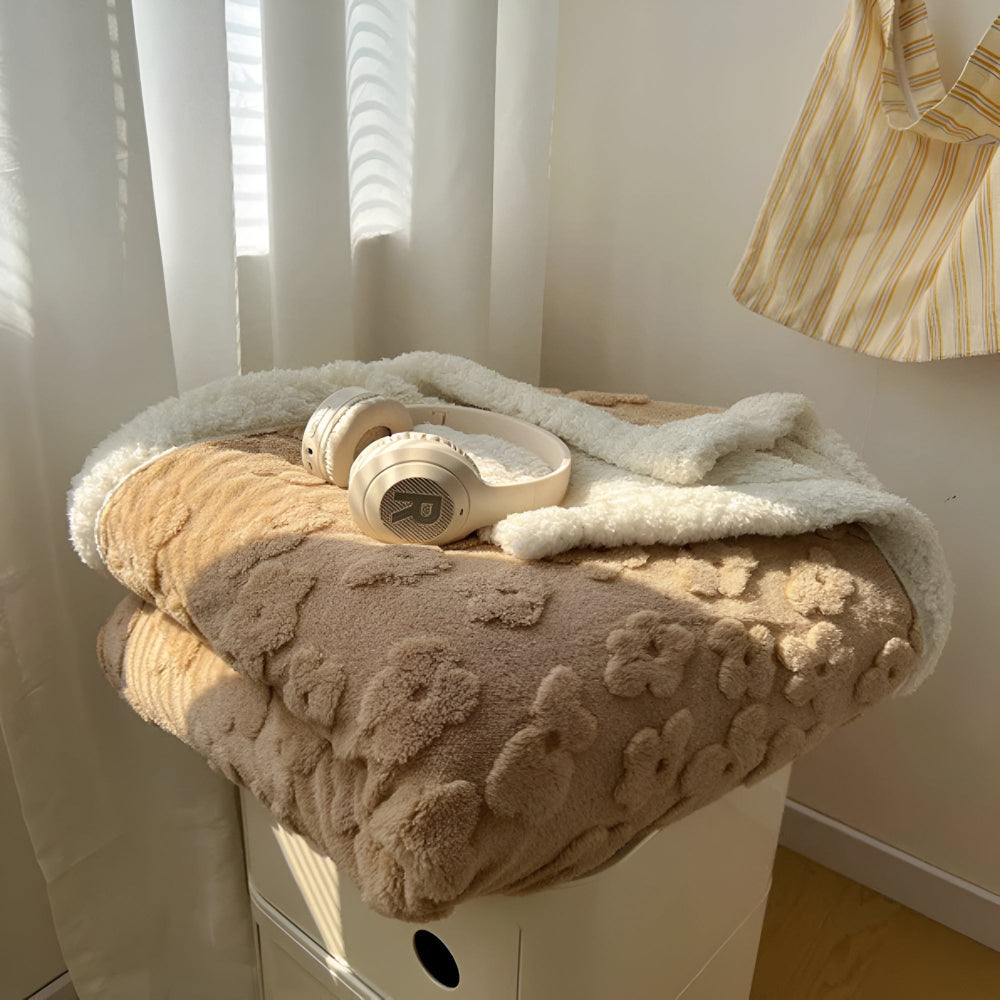Snuggle Blanket with Floral Motif