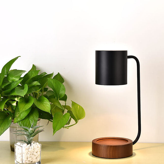 Stylish Wax-Textured Table Lamp | Modern Japanese Desk Lamp