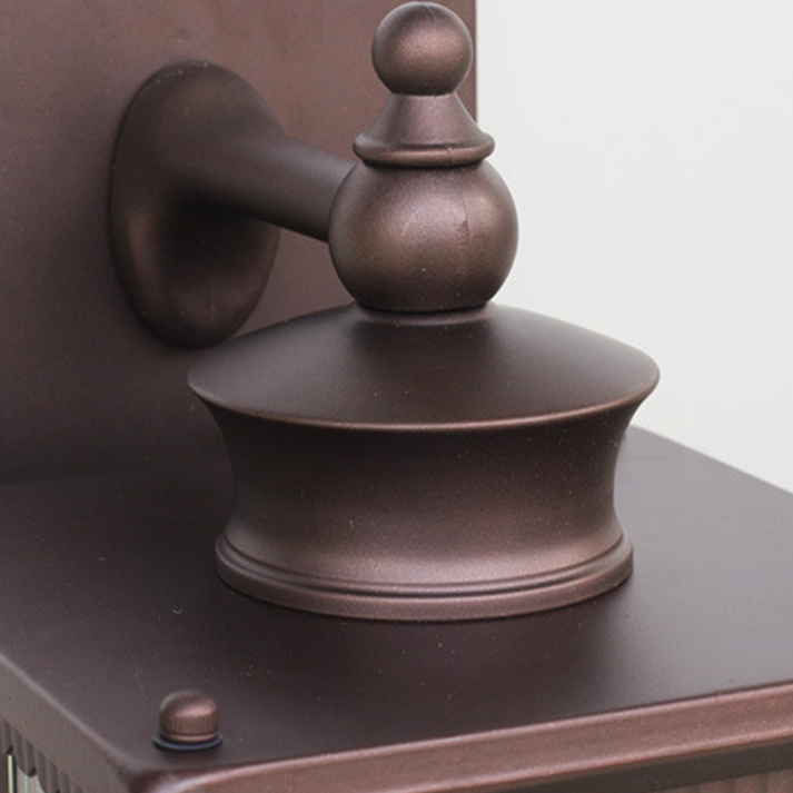 Outdoor Wall Lamp with Rectangular Retro Housing