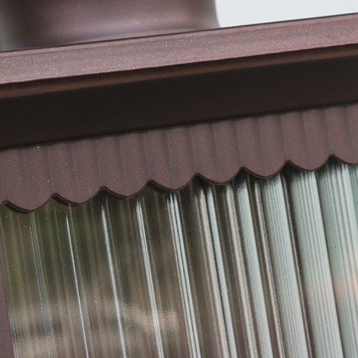 Outdoor Wall Lamp with Rectangular Retro Housing