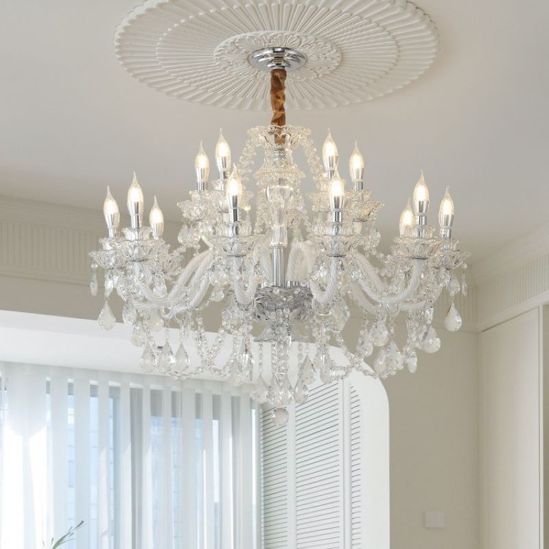 French-Style Crystal Chandelier – Glamorous Indoor Lighting